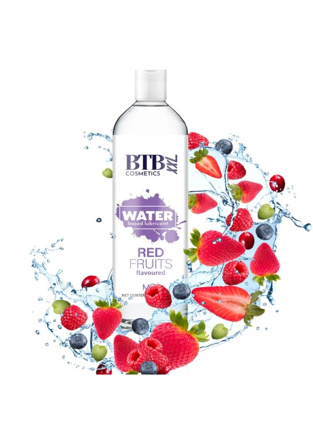 Смазка на водной основе FLAVORED RED FRUITS с ароматом красных фруктов (250 мл) BTB (254785275)