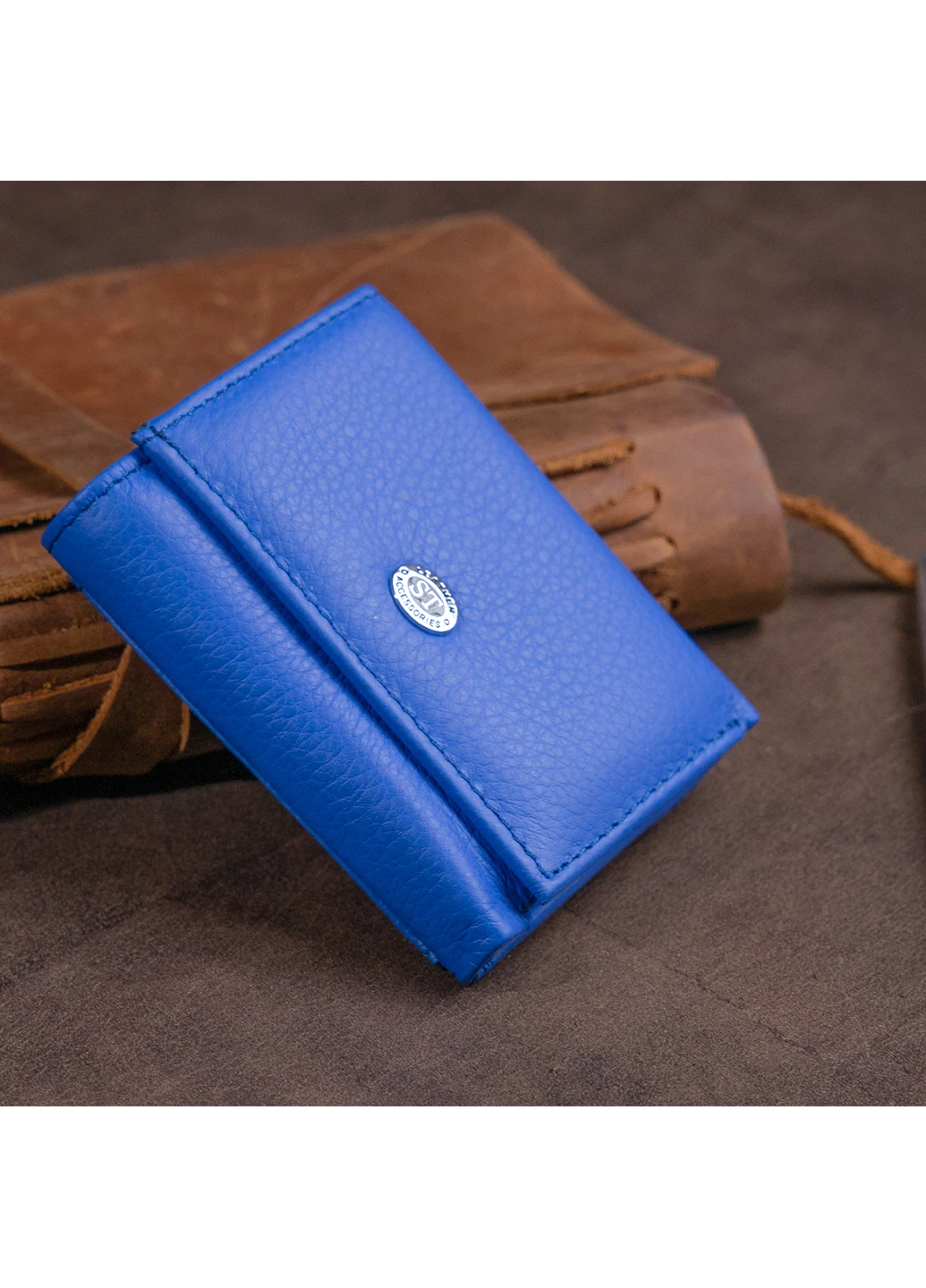 Жіночий шкіряний гаманець 9,5х7,5х2 см st leather (252127195)