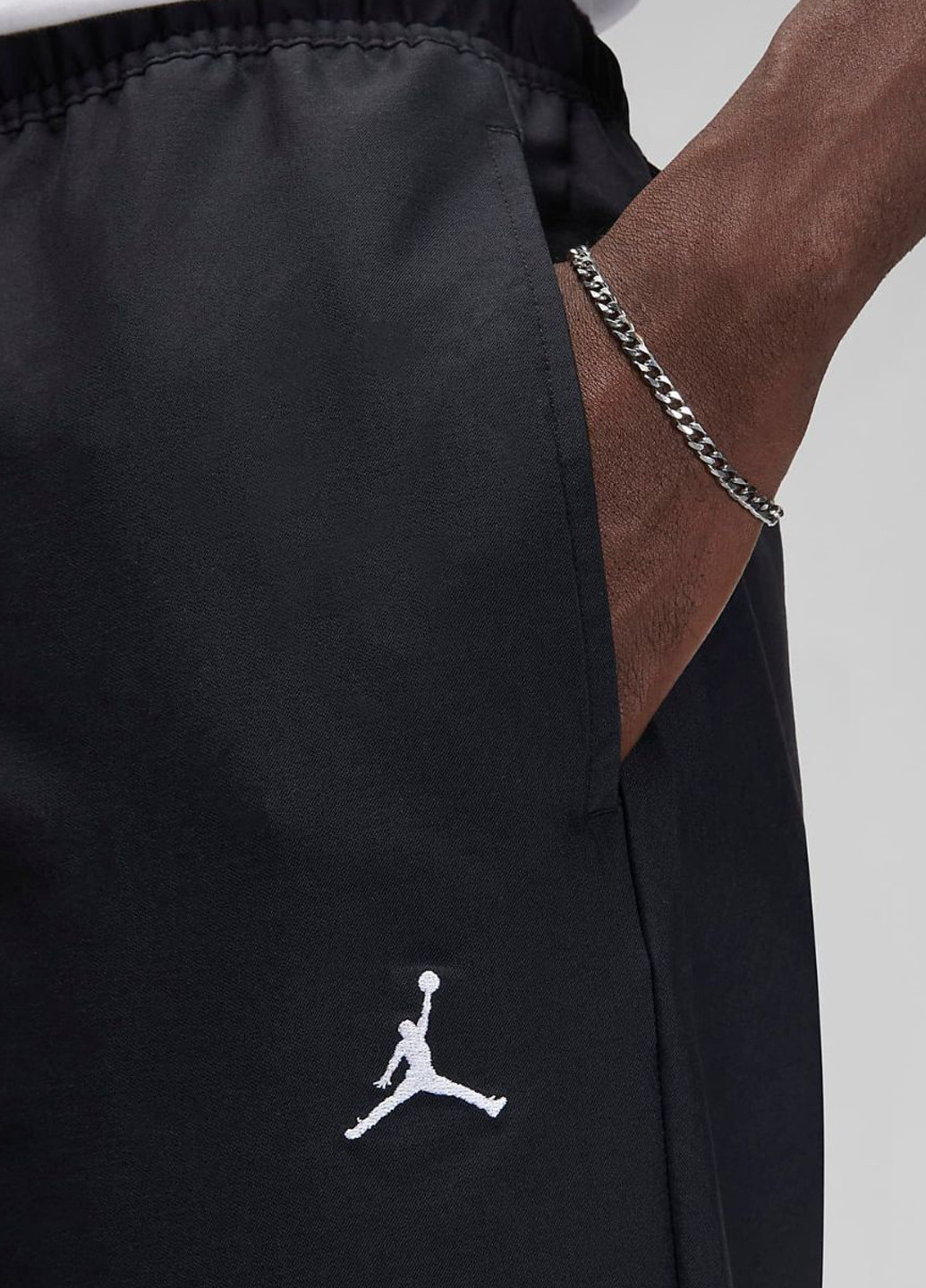 Черные спортивные демисезонные прямые брюки Jordan
