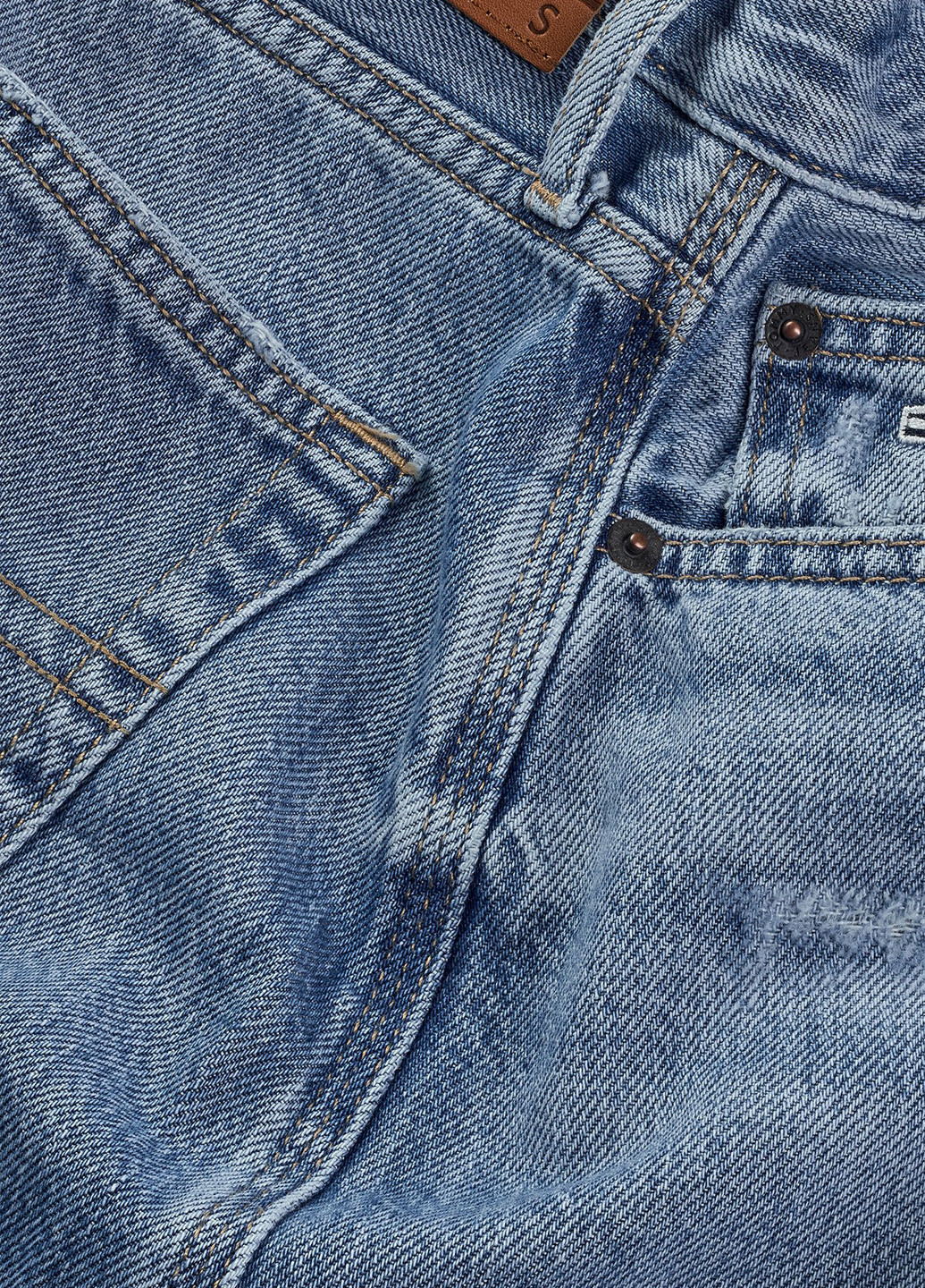 Синяя джинсовая варенка юбка Tommy Jeans карандаш