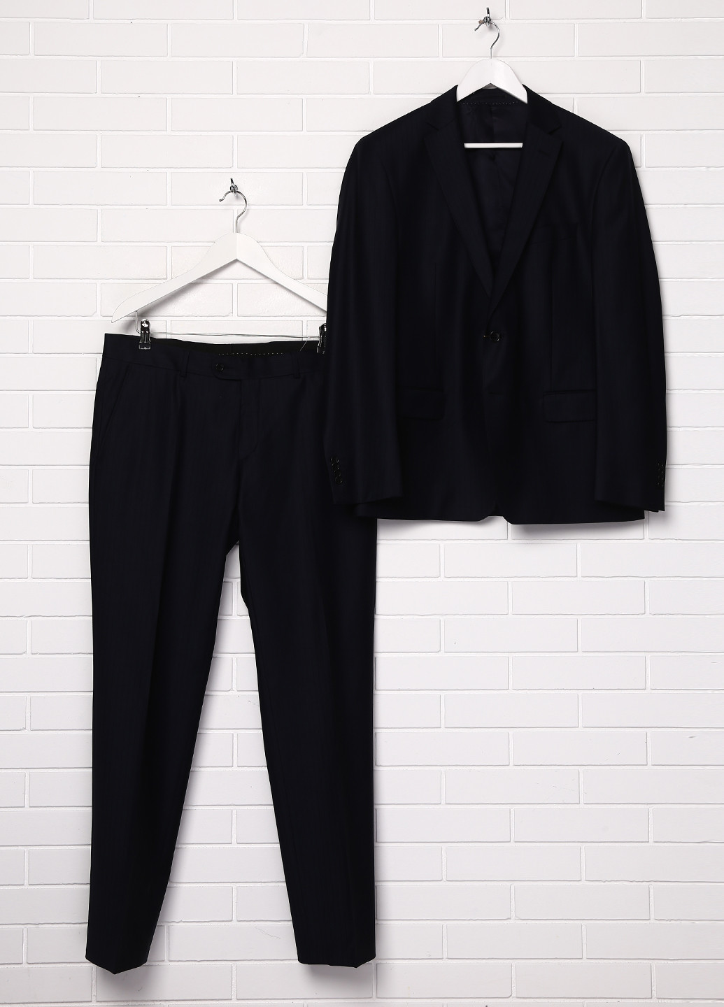 Чорний демісезонний костюм (піджак, брюки) з довгим рукавом Bagozza