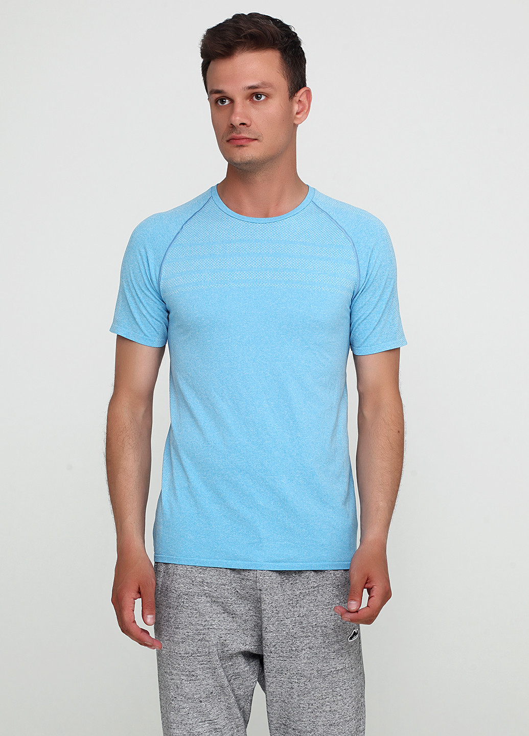 Голубая футболка H&M SPORT