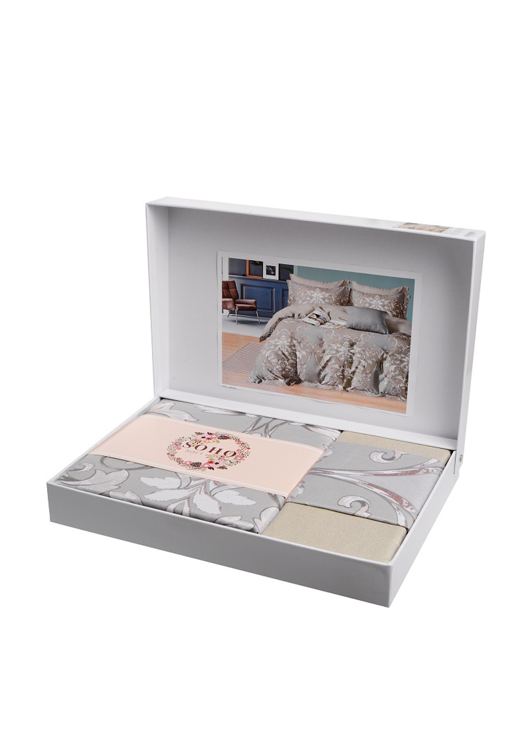 КПБ Евро Lounge 200*230 Victoria Cream Soho (317244680)