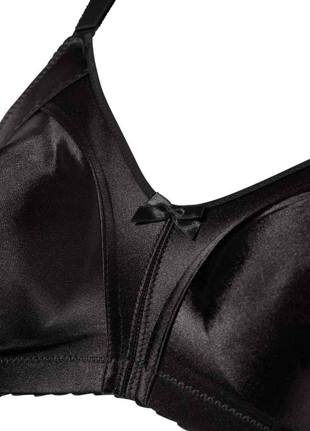 Чёрный минимайзер бюстгальтер C&A без косточек полиамид