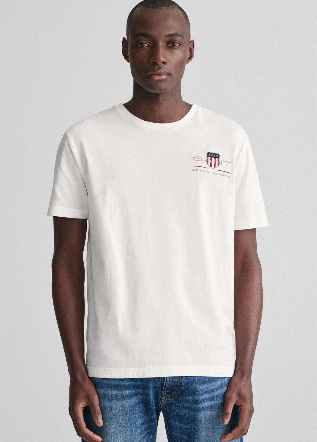 Белая футболка Gant