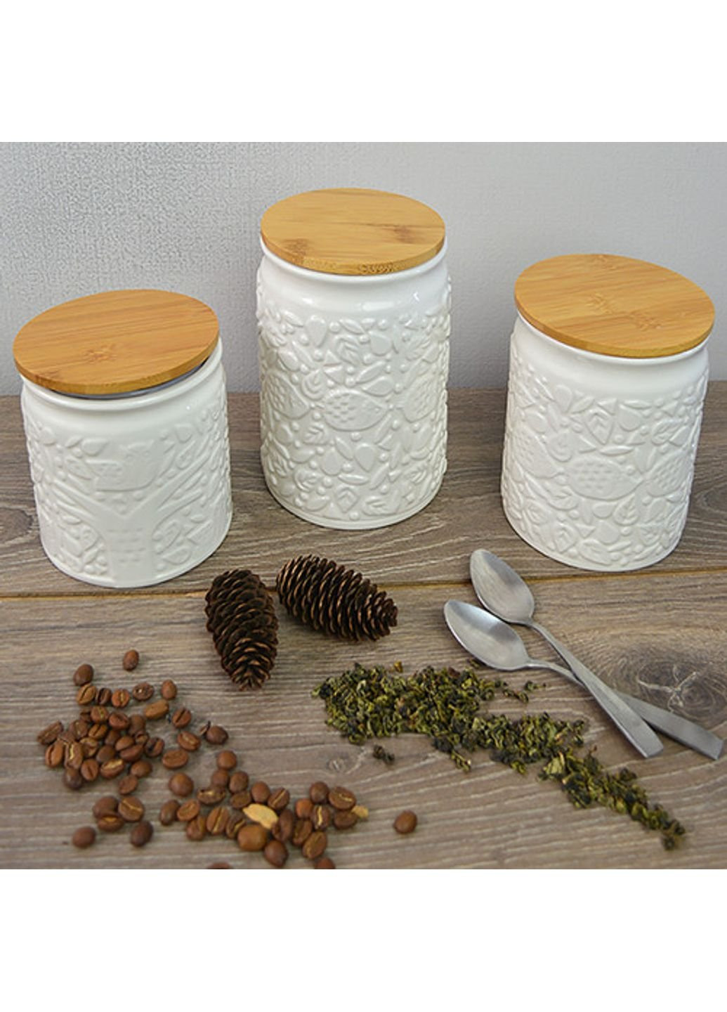 Банка для зберігання Stenson Barocco MC-4046-0-95 950 мл No Brand (253626696)