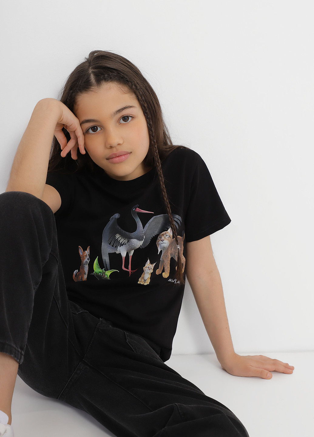 Черная летняя футболка INTERTOP