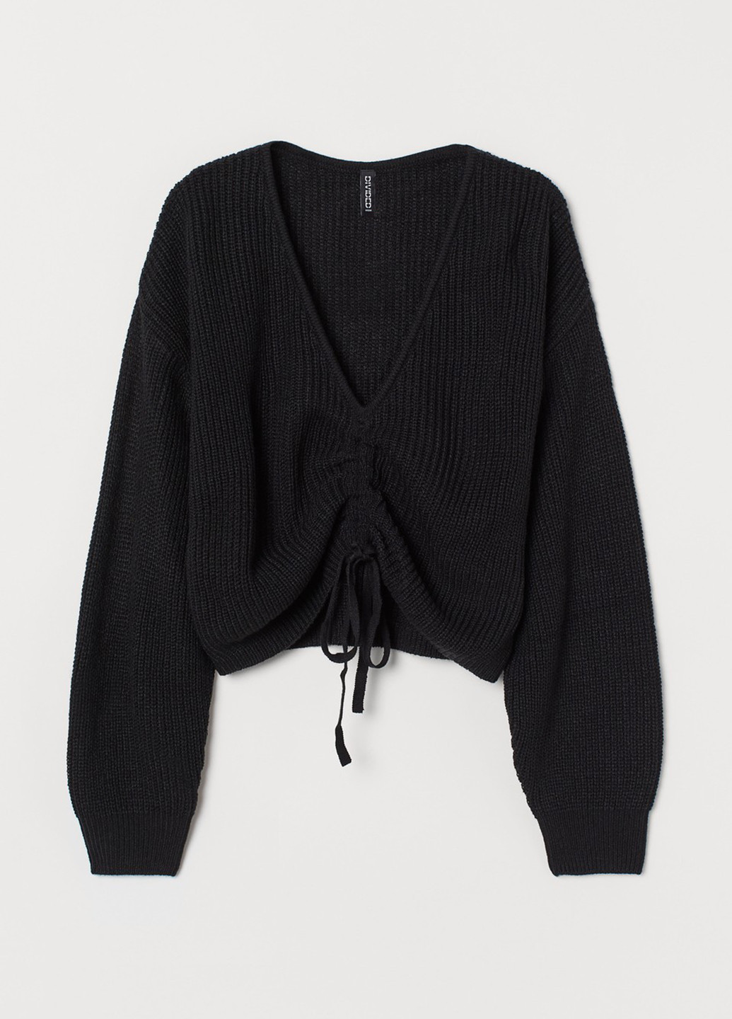 Черный демисезонный свитер джемпер H&M