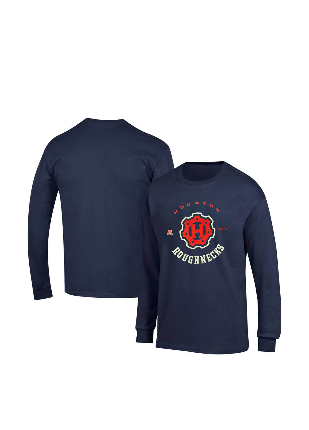 Лонгслів XFL напис синій кежуали бавовна, трикотаж