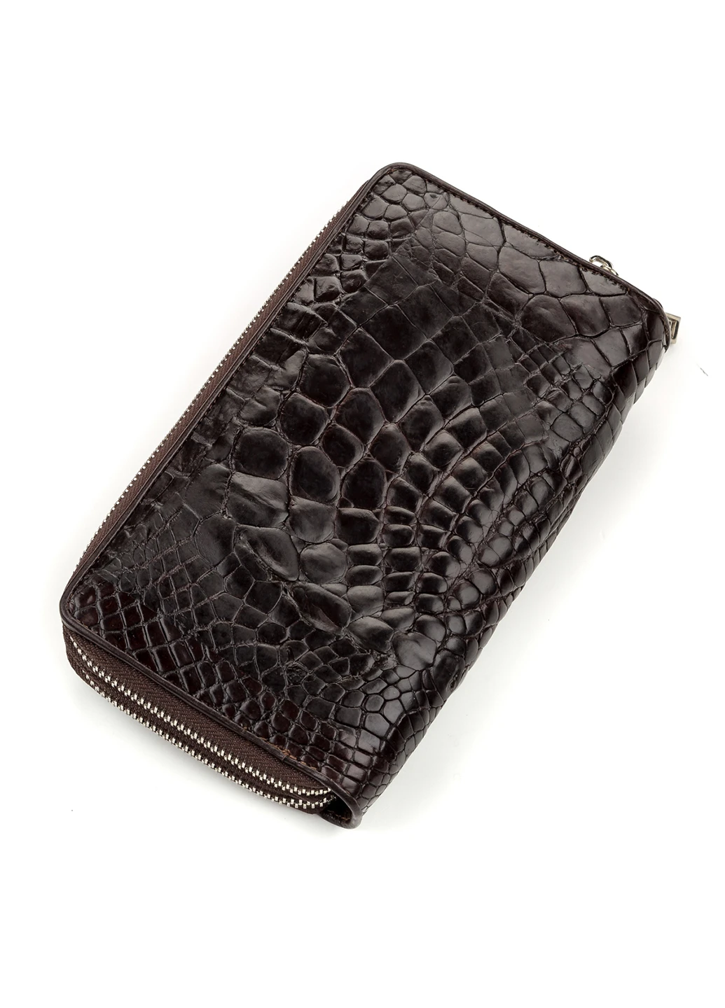 Чоловічий шкіряний гаманець 20х11,5 см Crocodile leather (252127453)