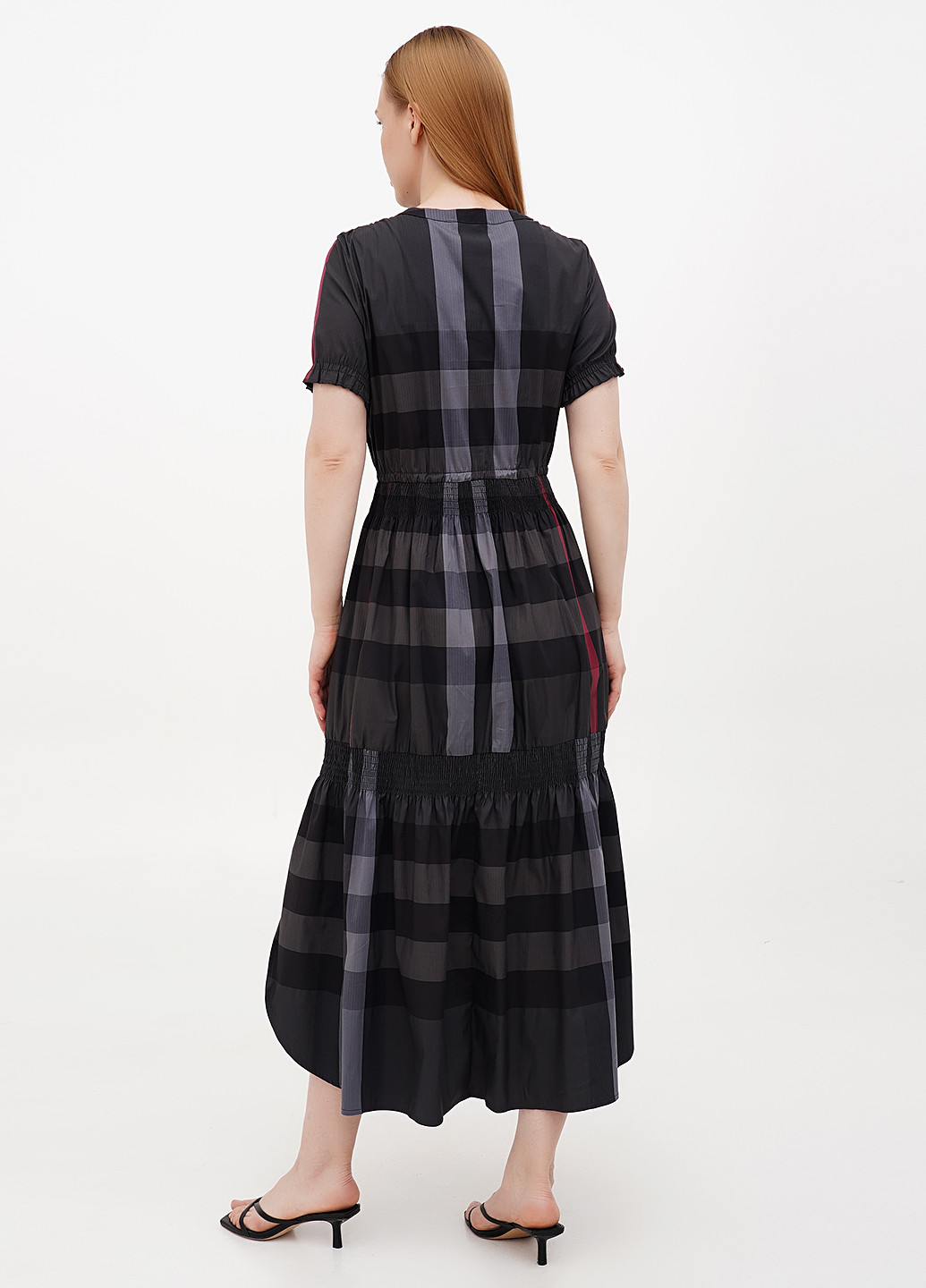 Комбінована кежуал сукня Burberry в клітинку