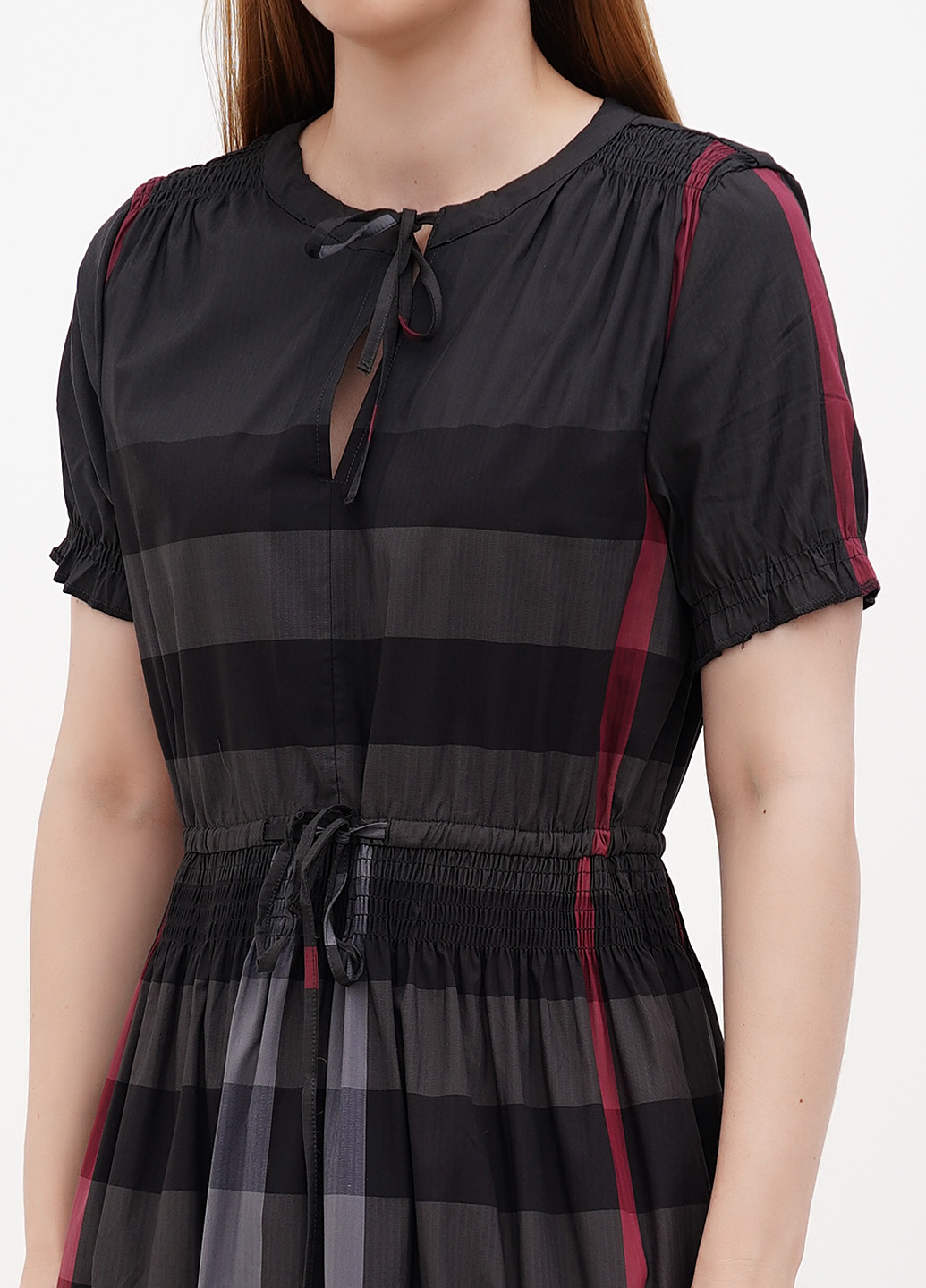 Комбінована кежуал сукня Burberry в клітинку