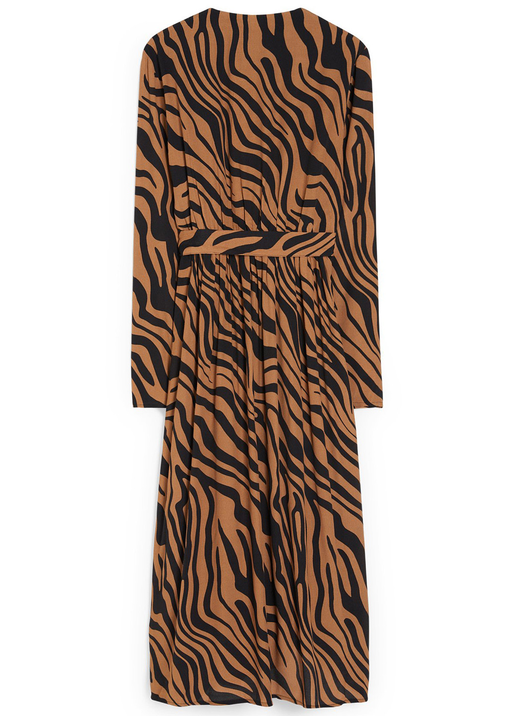 Коричнева кежуал сукня на запах C&A тигровый