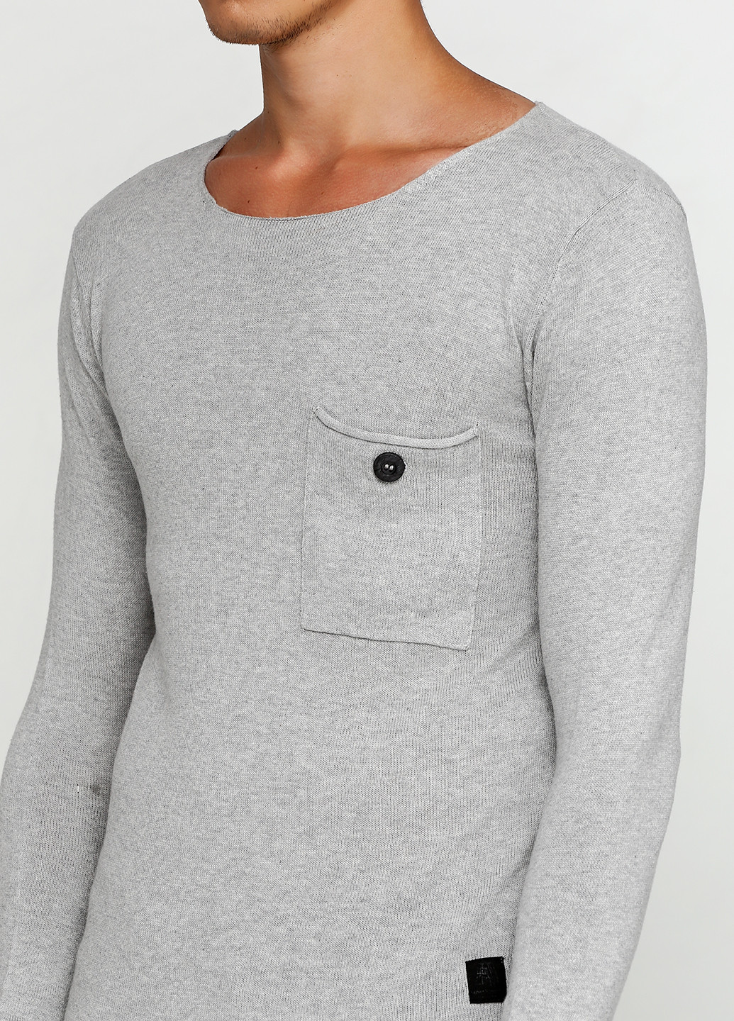 Серый демисезонный джемпер джемпер Anerkjendt