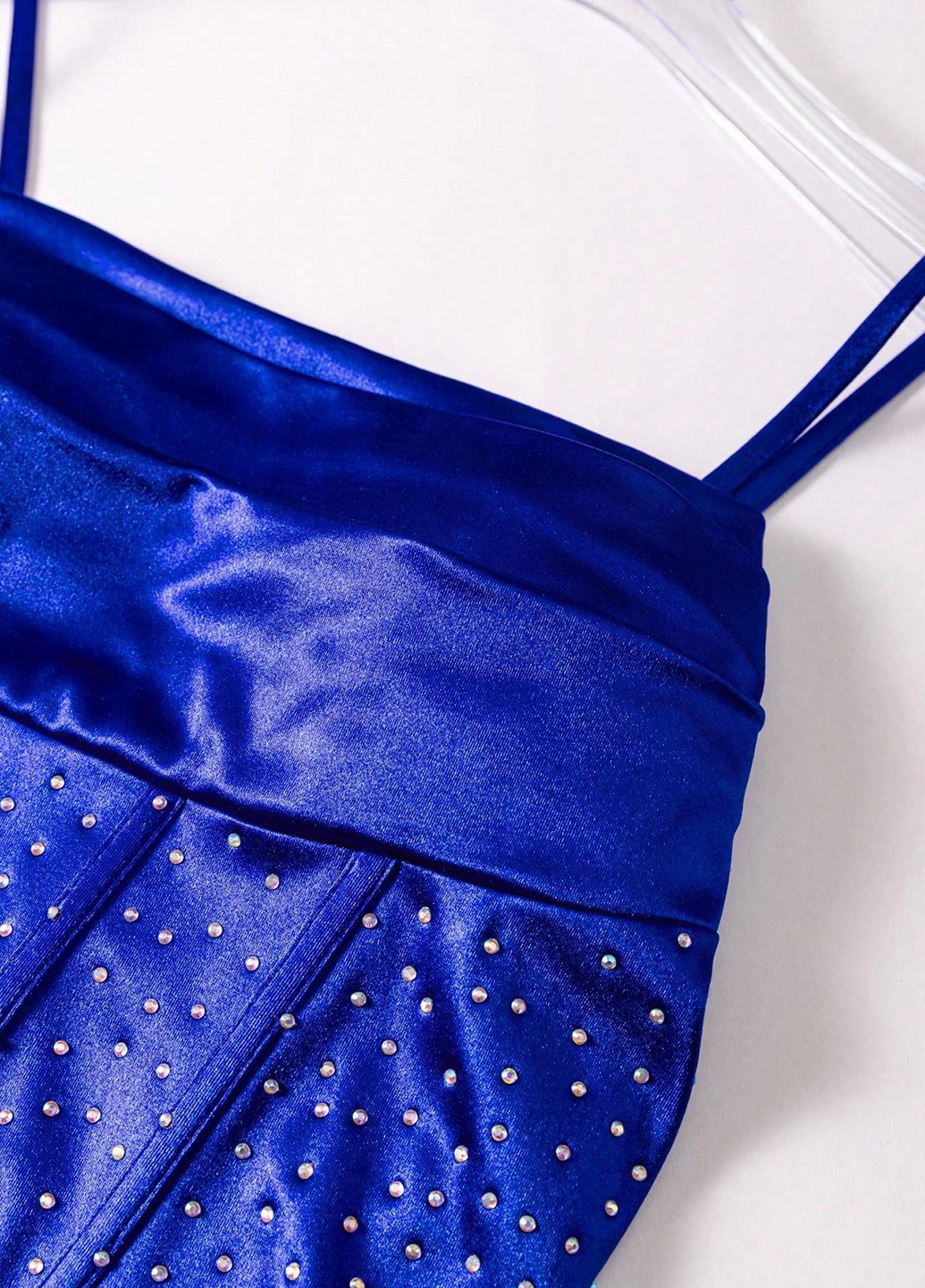 Синя вечірня сукня годе SHEIN однотонна