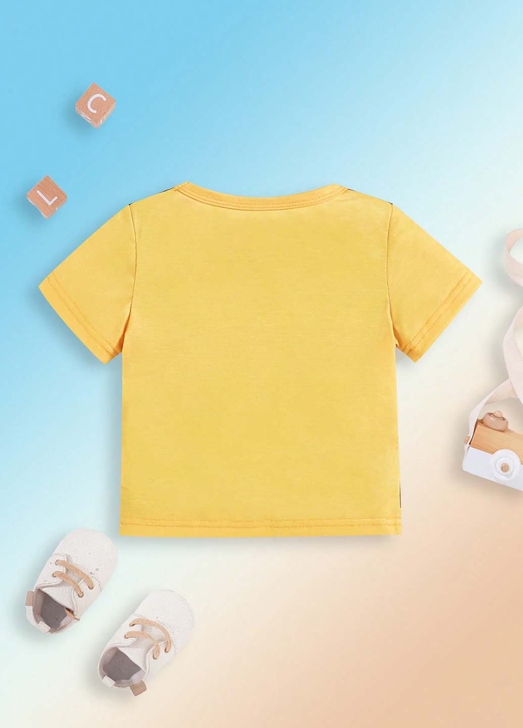 Жовта літня футболка SHEIN