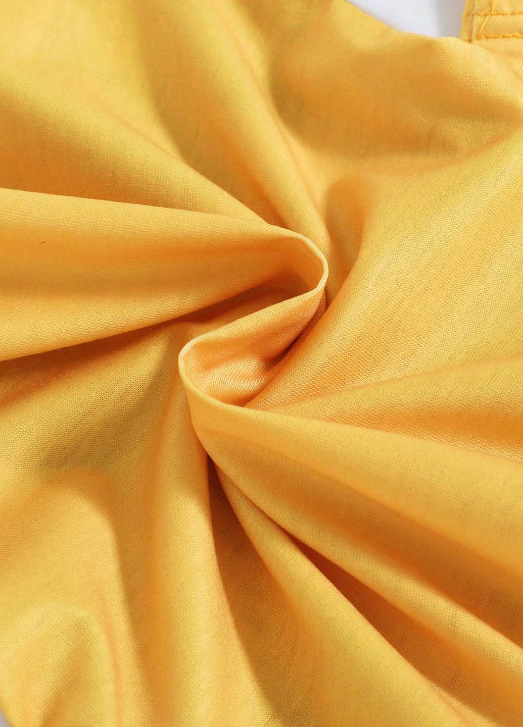 Жовта літня футболка SHEIN