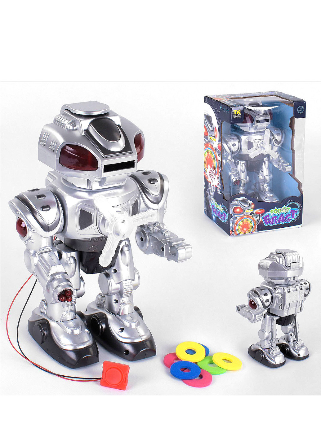 Бойовий робот стріляє дисками зі світловим і звуковим ефектом Kimi (241253331)