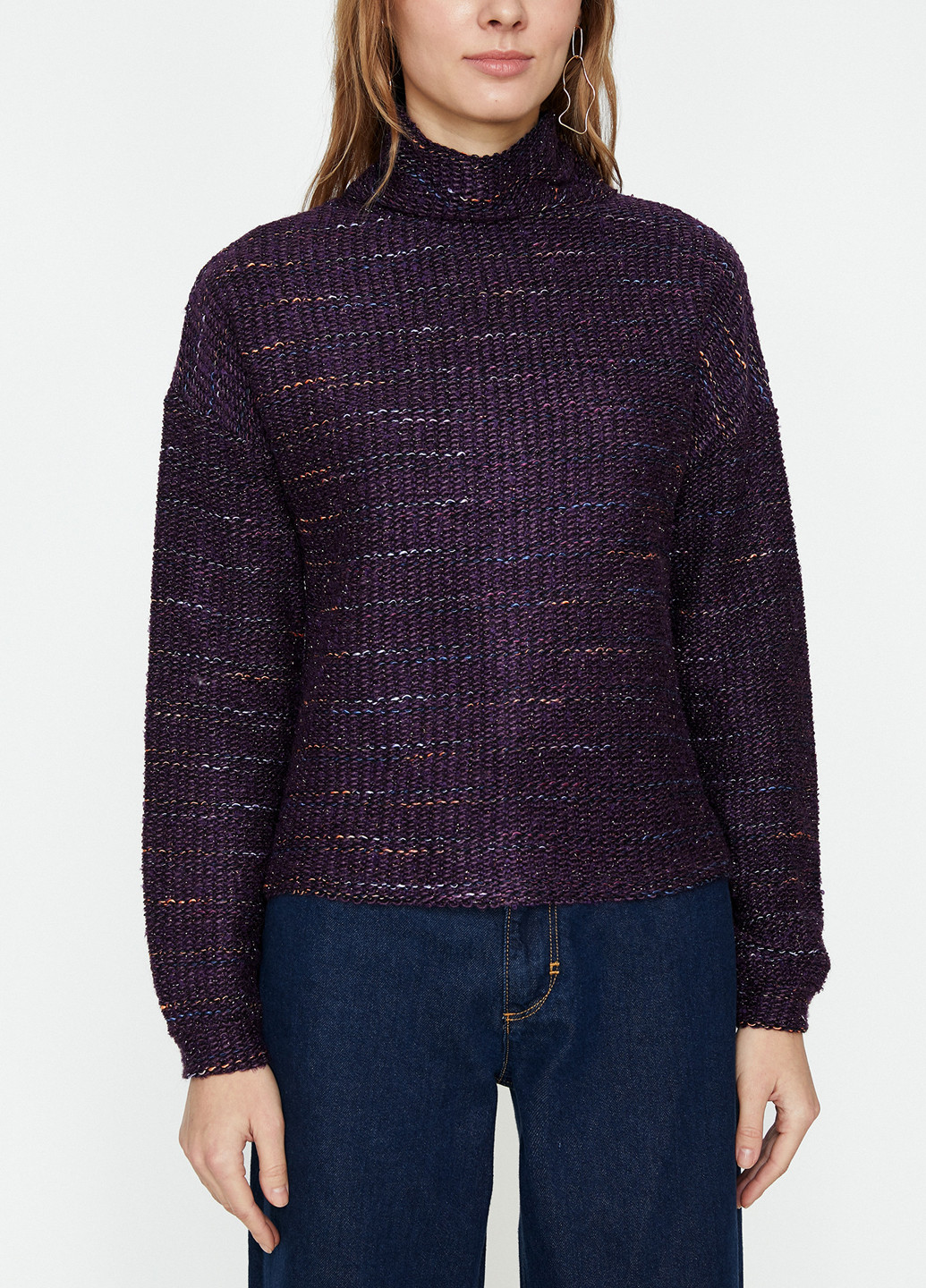 Фиолетовый демисезонный свитер KOTON