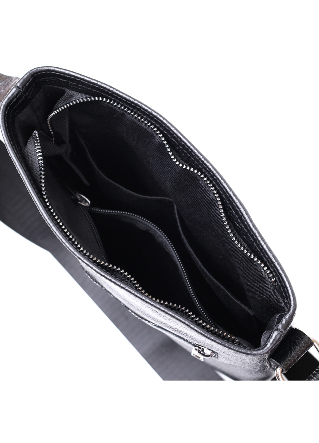 Чоловіча шкіряна сумка через плече 24х26 см Shvigel (253490842)