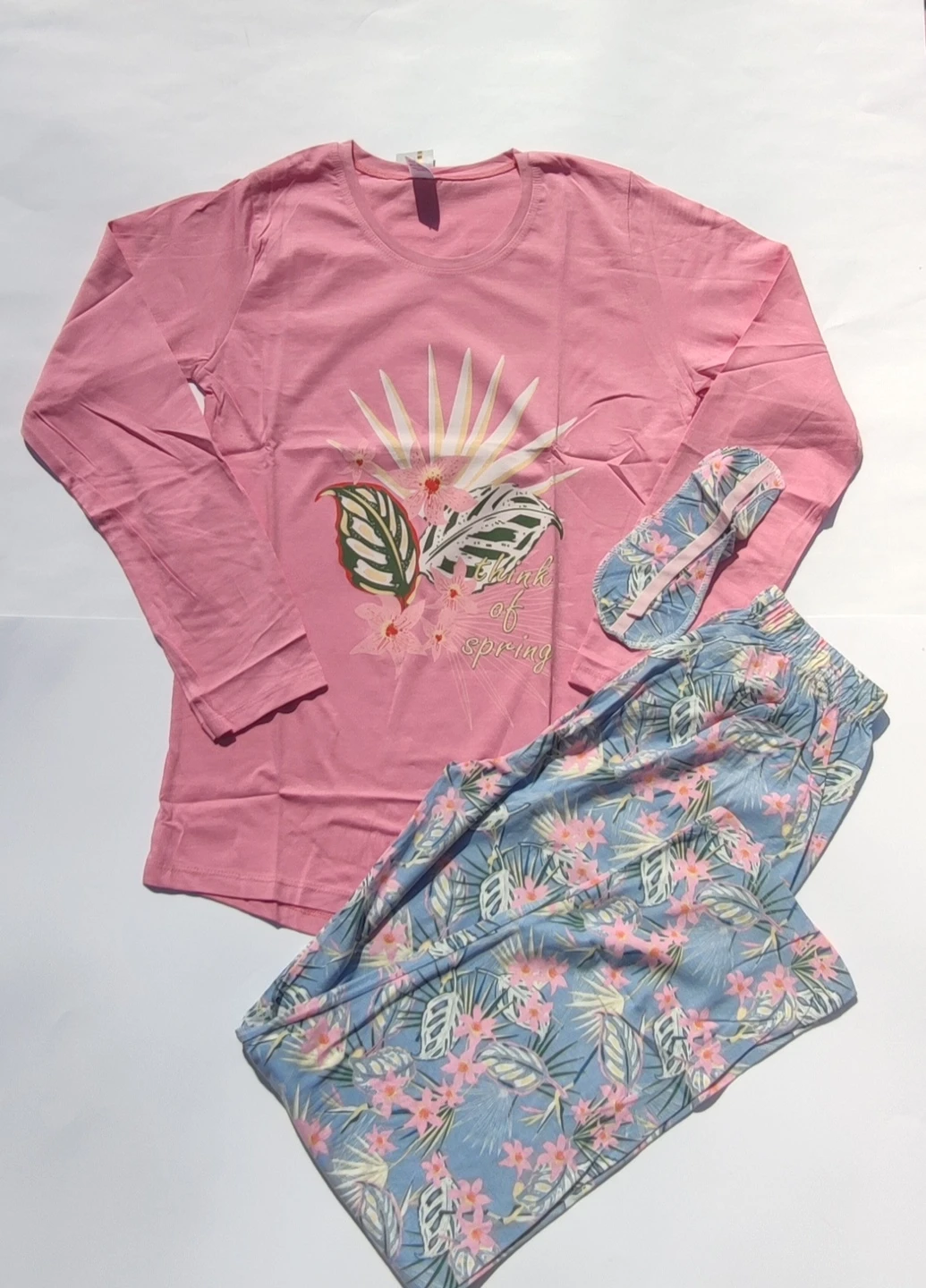 Розовый зимний комплект (свитшот, брюки) Boyraz Pijama