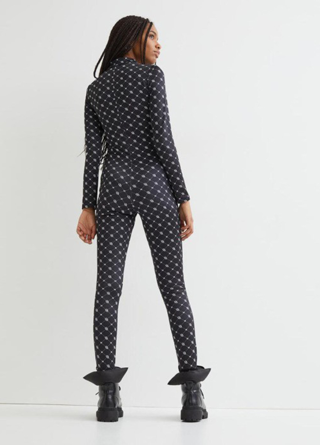 Комбинезон H&M надпись чёрный