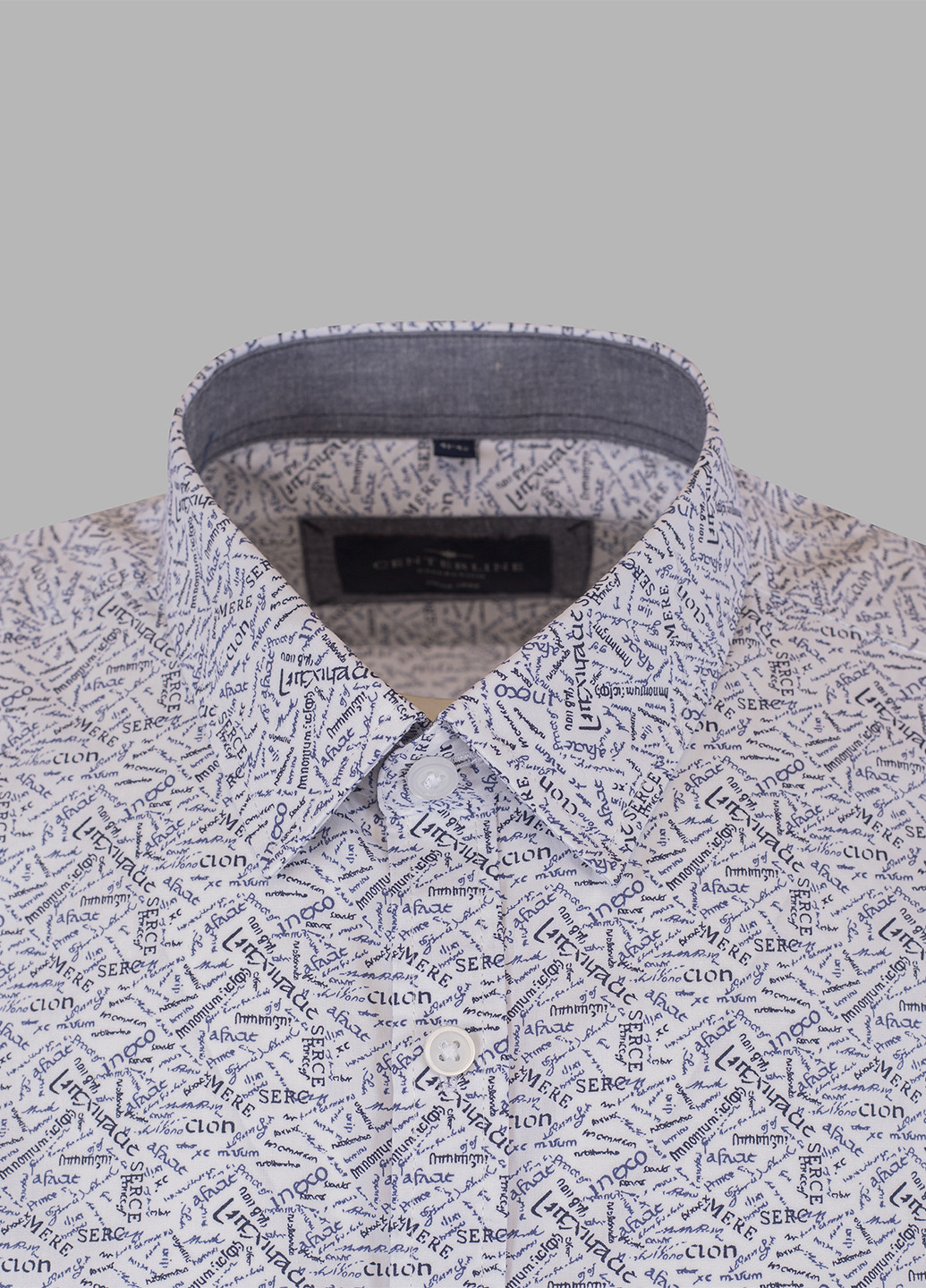 Белая кэжуал рубашка с абстрактным узором Centerline