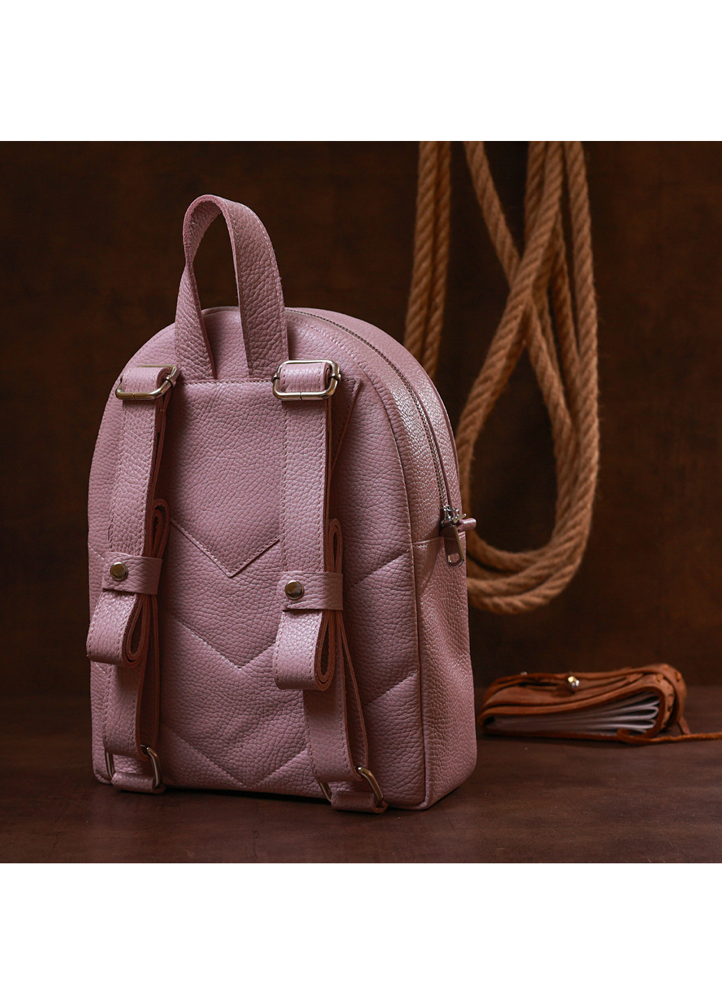 Жіночий шкіряний рюкзак 21х28х9 см Shvigel (253490829)