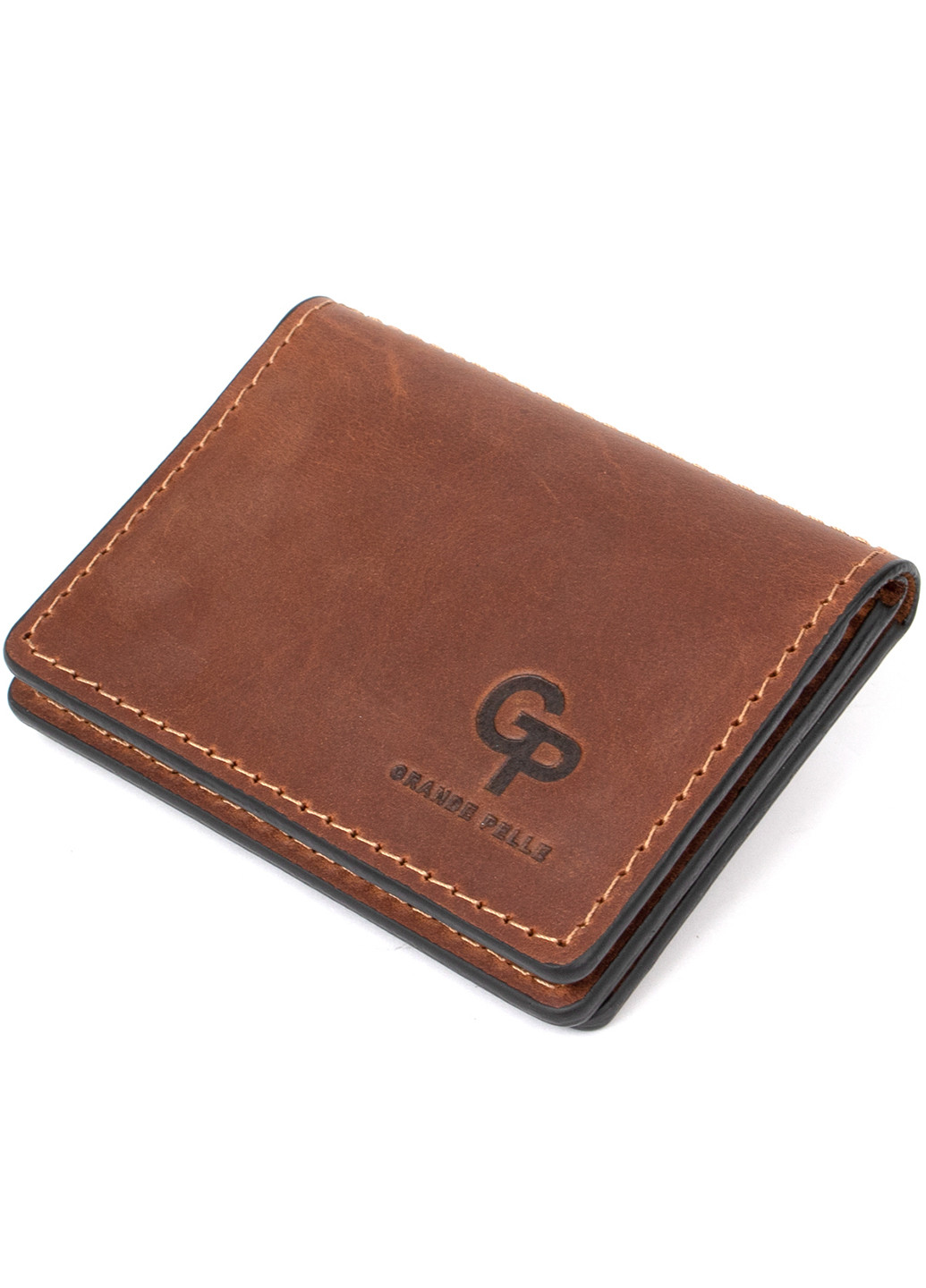 Кожаная визитница 10х7х1,5 см Grande Pelle (252417274)
