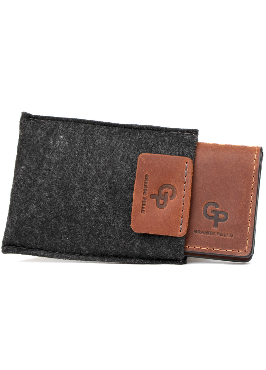 Кожаная визитница 10х7х1,5 см Grande Pelle (252417274)