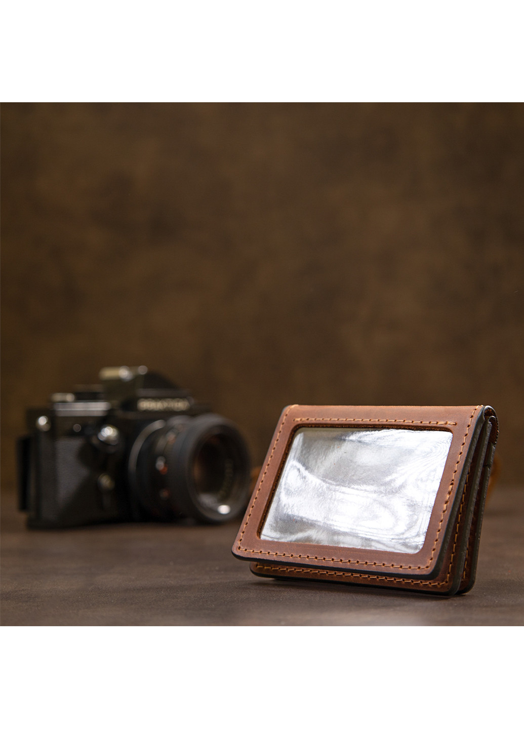 Кожаная визитница 10х7х1,5 см Grande Pelle (252417274)