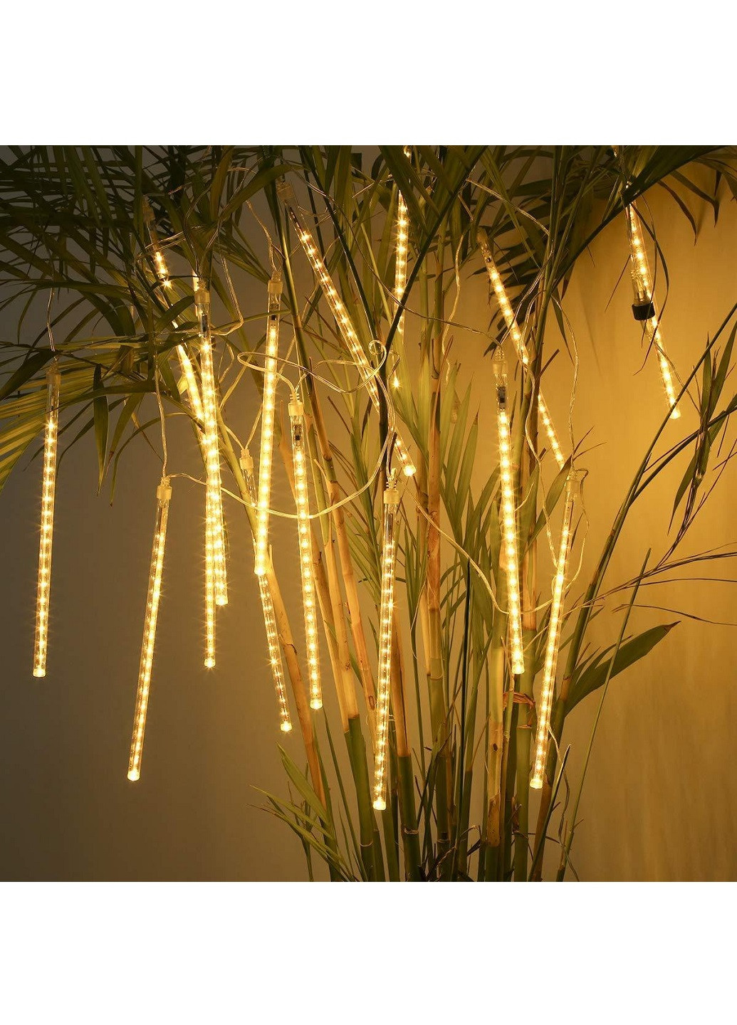 Гирлянда падающий снег метеоритный дождь 50 см 8 шт (10939233-Т) Желтый Francesco Marconi (249929027)