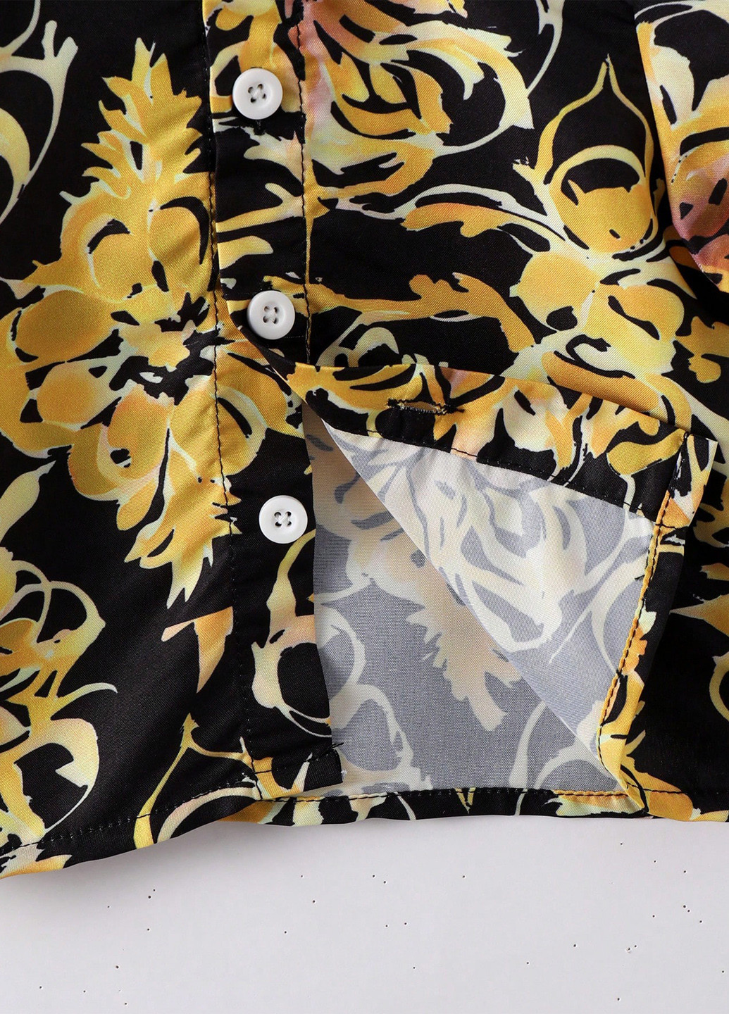 Комбинированный летний комплект (рубашка, шорты) SHEIN