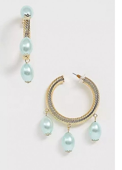 Сережки DESIGN півкільця S124 золотисті Asos (228702181)