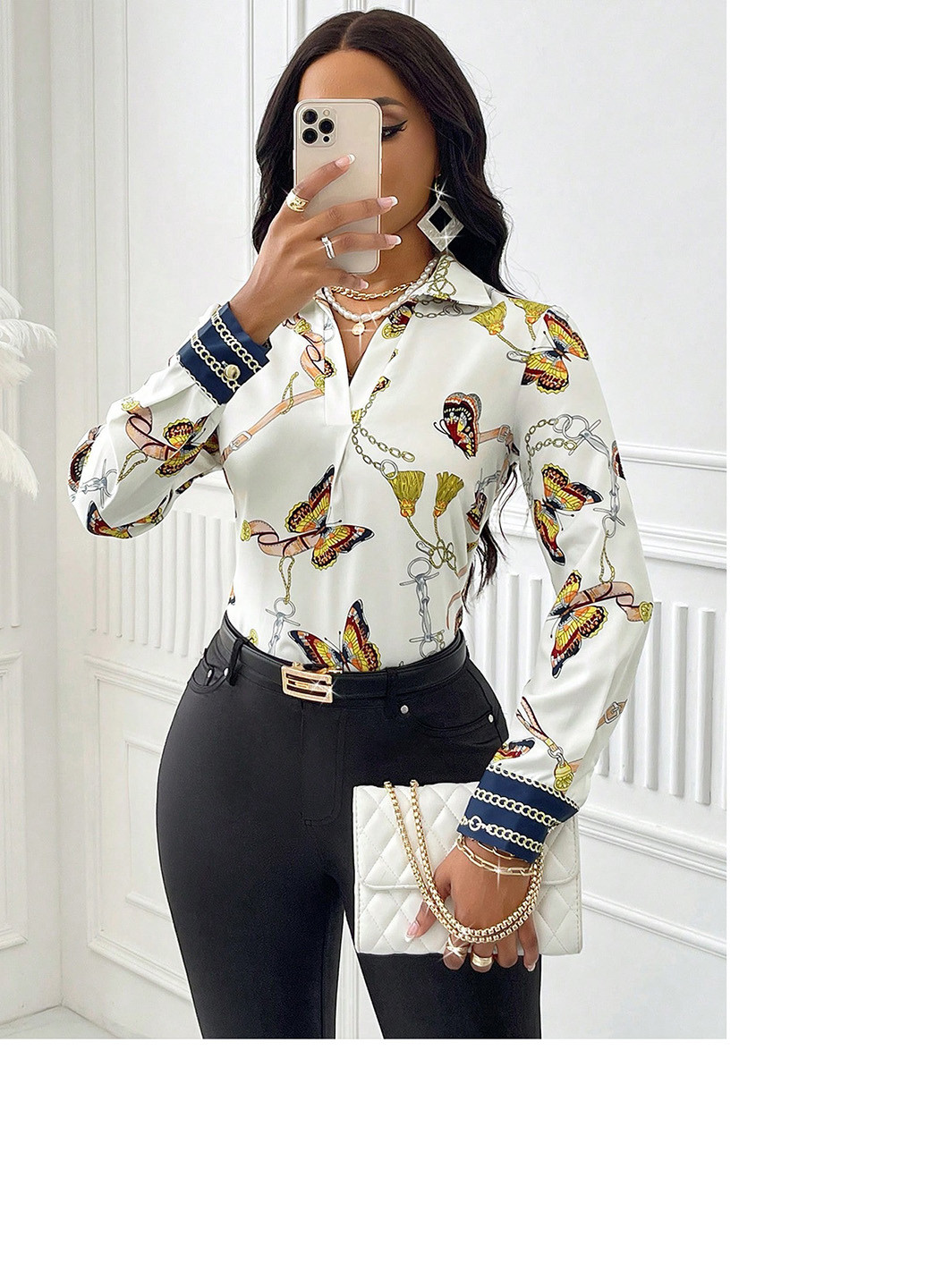 Белая блуза SHEIN