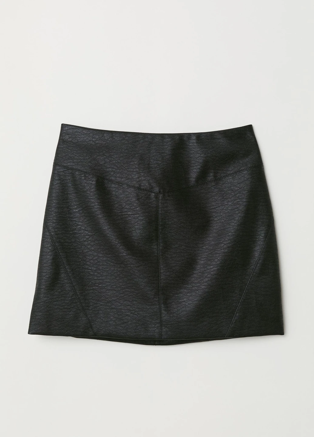 Черная кэжуал однотонная юбка H&M