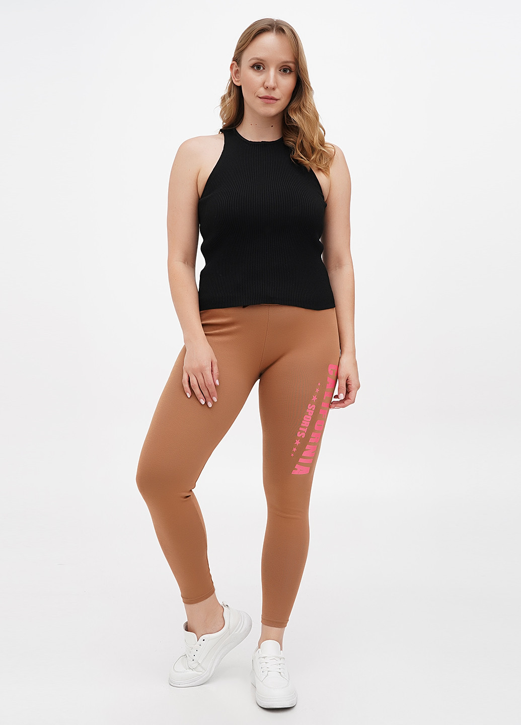 Бежевые демисезонные леггинсы MY TREND