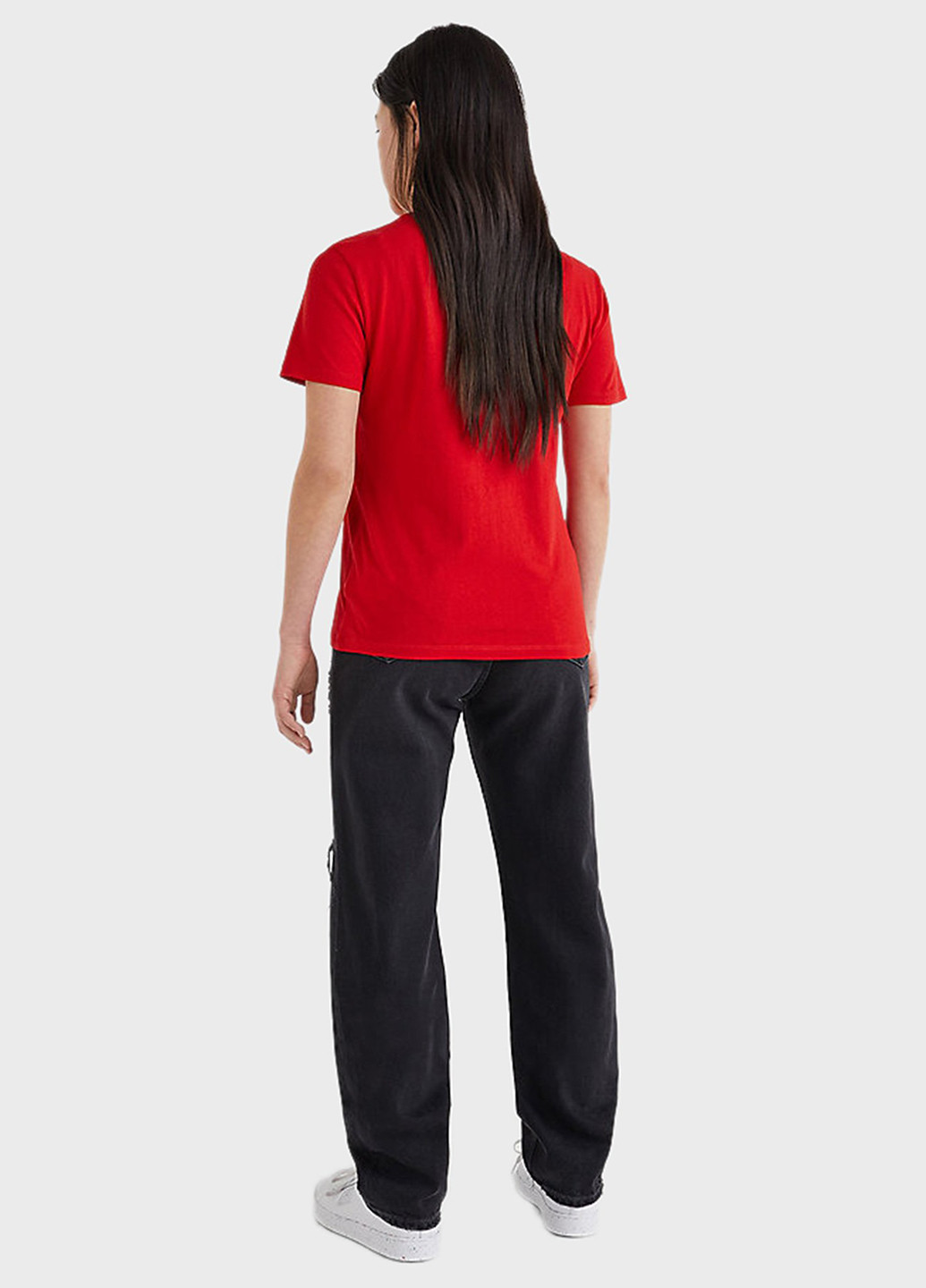 Красная летняя футболка Tommy Jeans