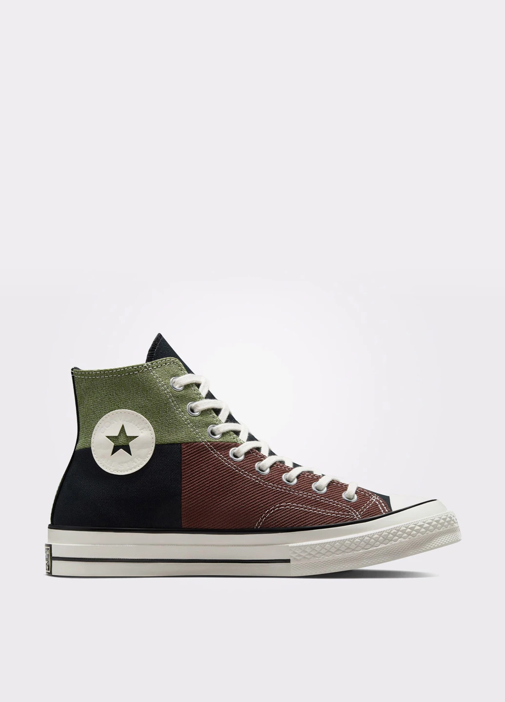 Цветные кеды Converse CHUCK 70 CRAFTED PATCHWORK с логотипом