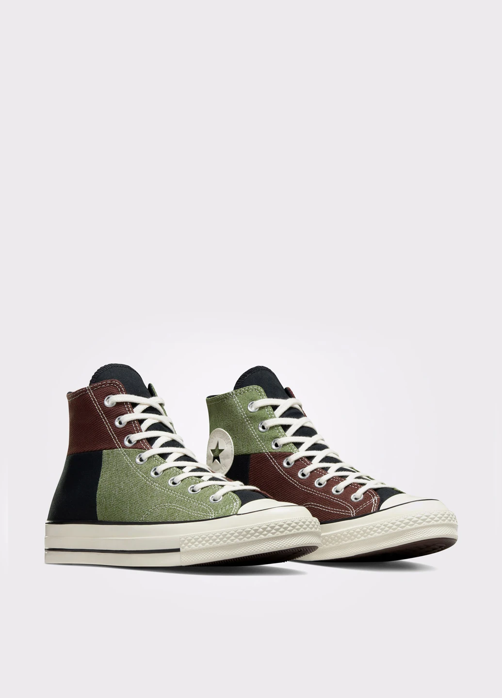Цветные кеды Converse CHUCK 70 CRAFTED PATCHWORK с логотипом