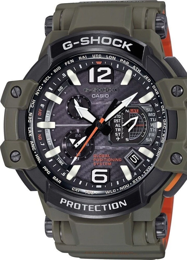 Мужские Часы G-SHOCK GPW-1000KH-3AER кварцевые спортивные Casio (226704779)