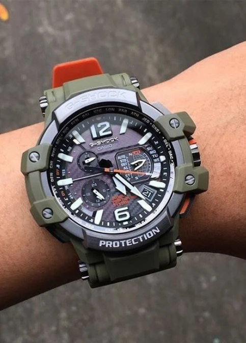 Мужские Часы G-SHOCK GPW-1000KH-3AER кварцевые спортивные Casio (226704779)