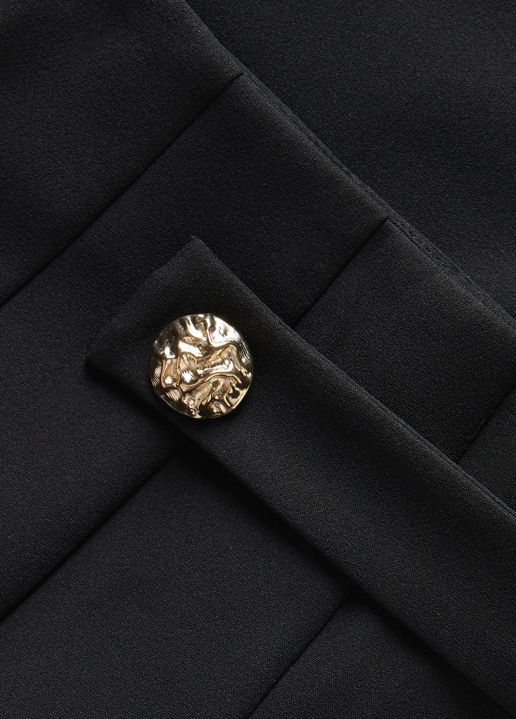 Черная кэжуал однотонная юбка Reserved плиссе