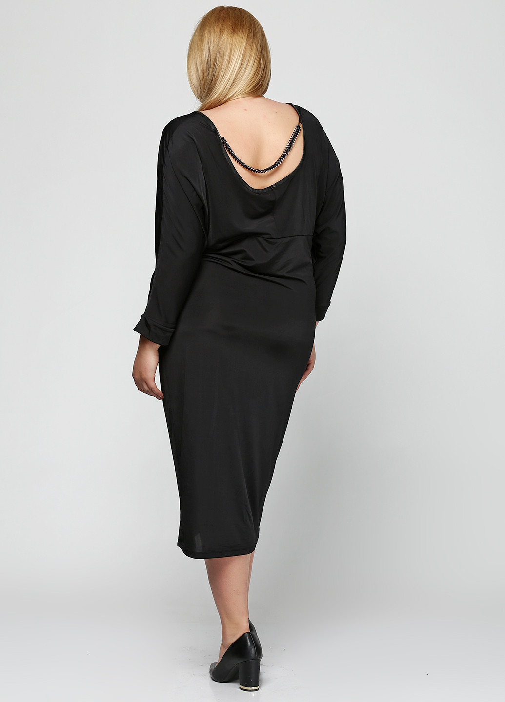 Черное кэжуал платье Ellos однотонное