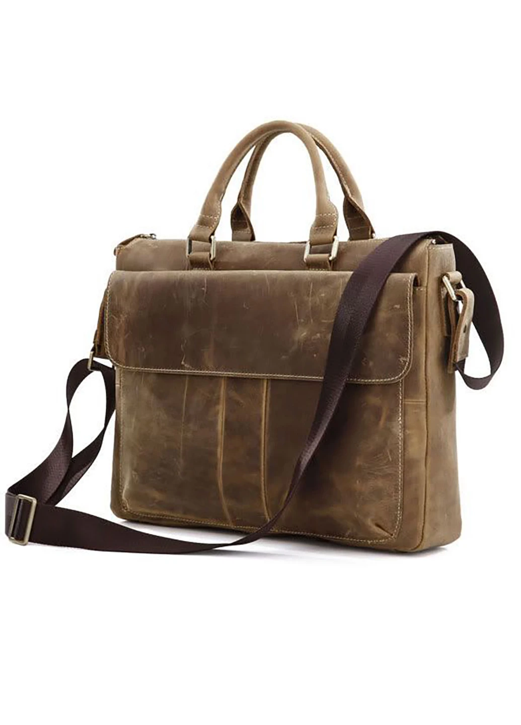 Мужской кожаный портфель 38х30х8 см Vintage (252132557)