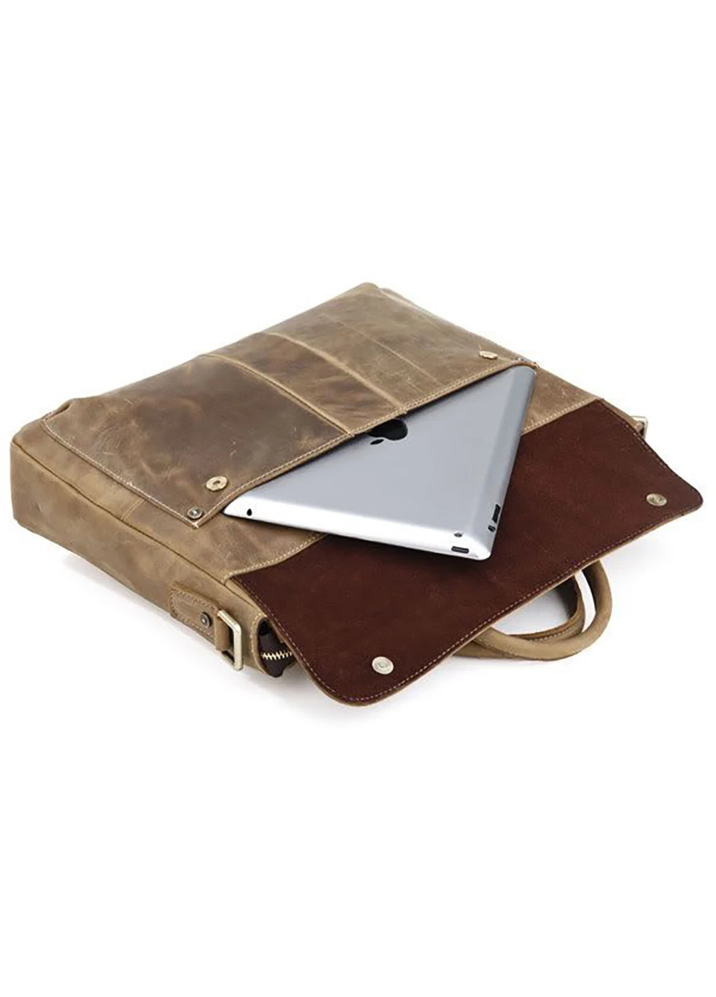 Мужской кожаный портфель 38х30х8 см Vintage (252132557)