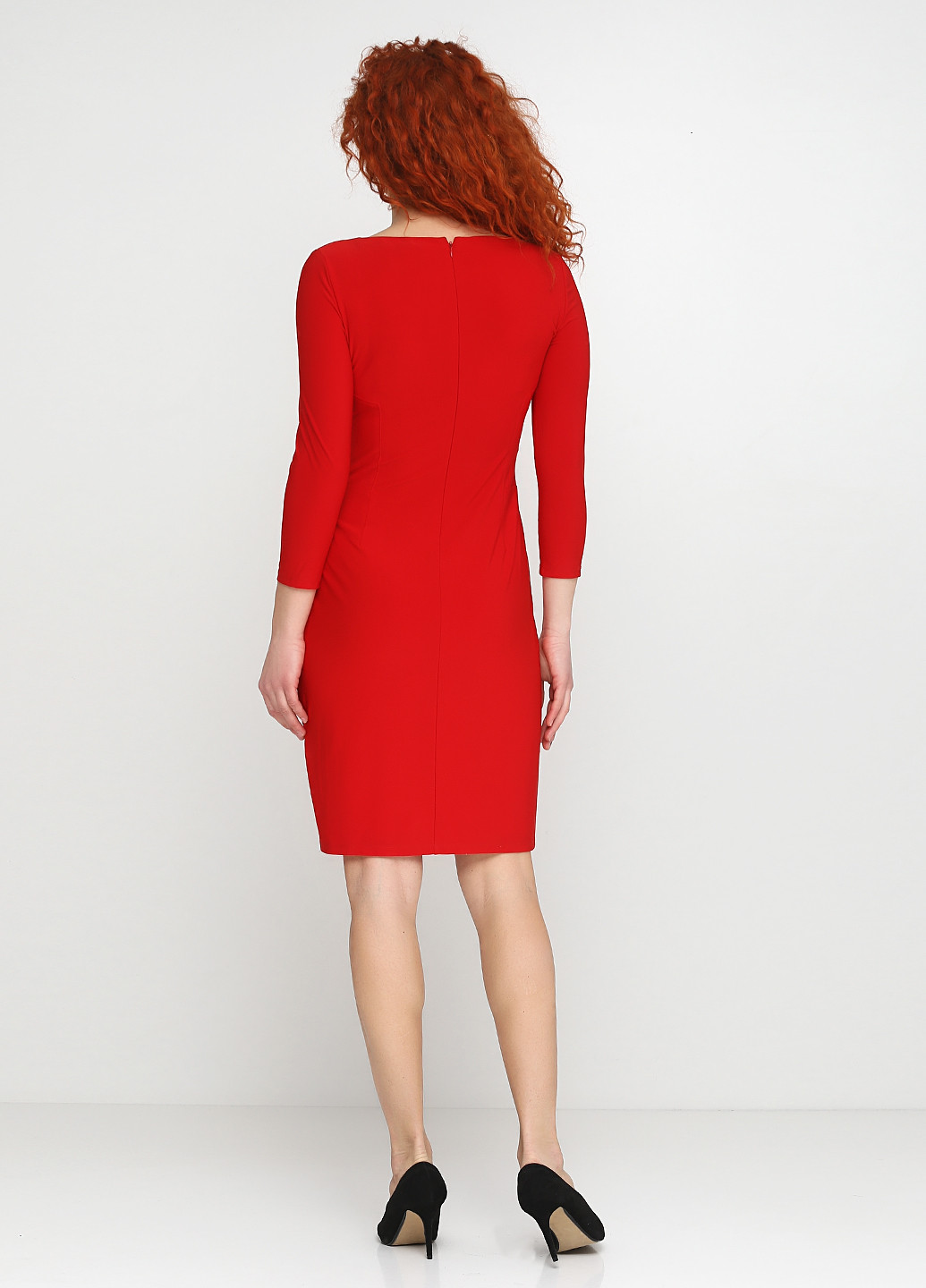 Красное кэжуал платье Ralph Lauren однотонное