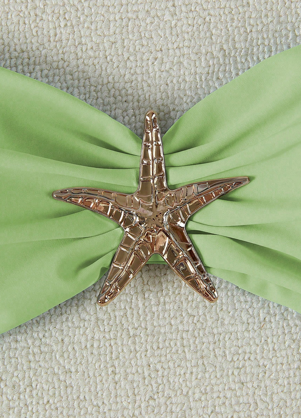 Салатовий літній купальник (ліф, трусики) балконет, роздільний SHEIN