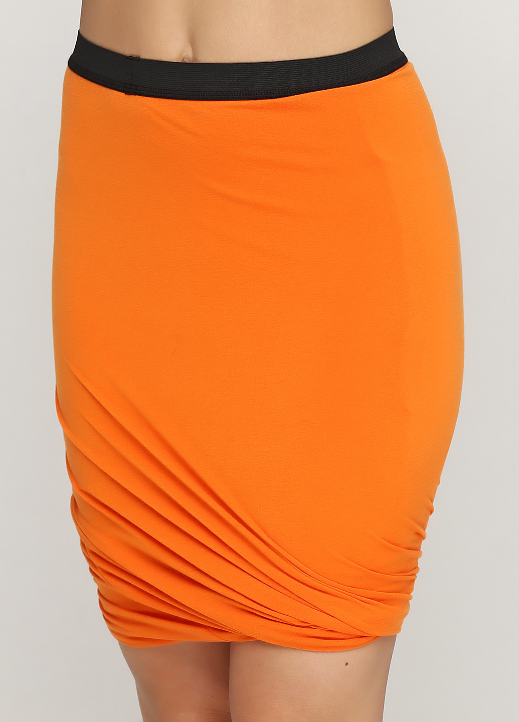 Оранжевая кэжуал однотонная юбка By Malene Birger