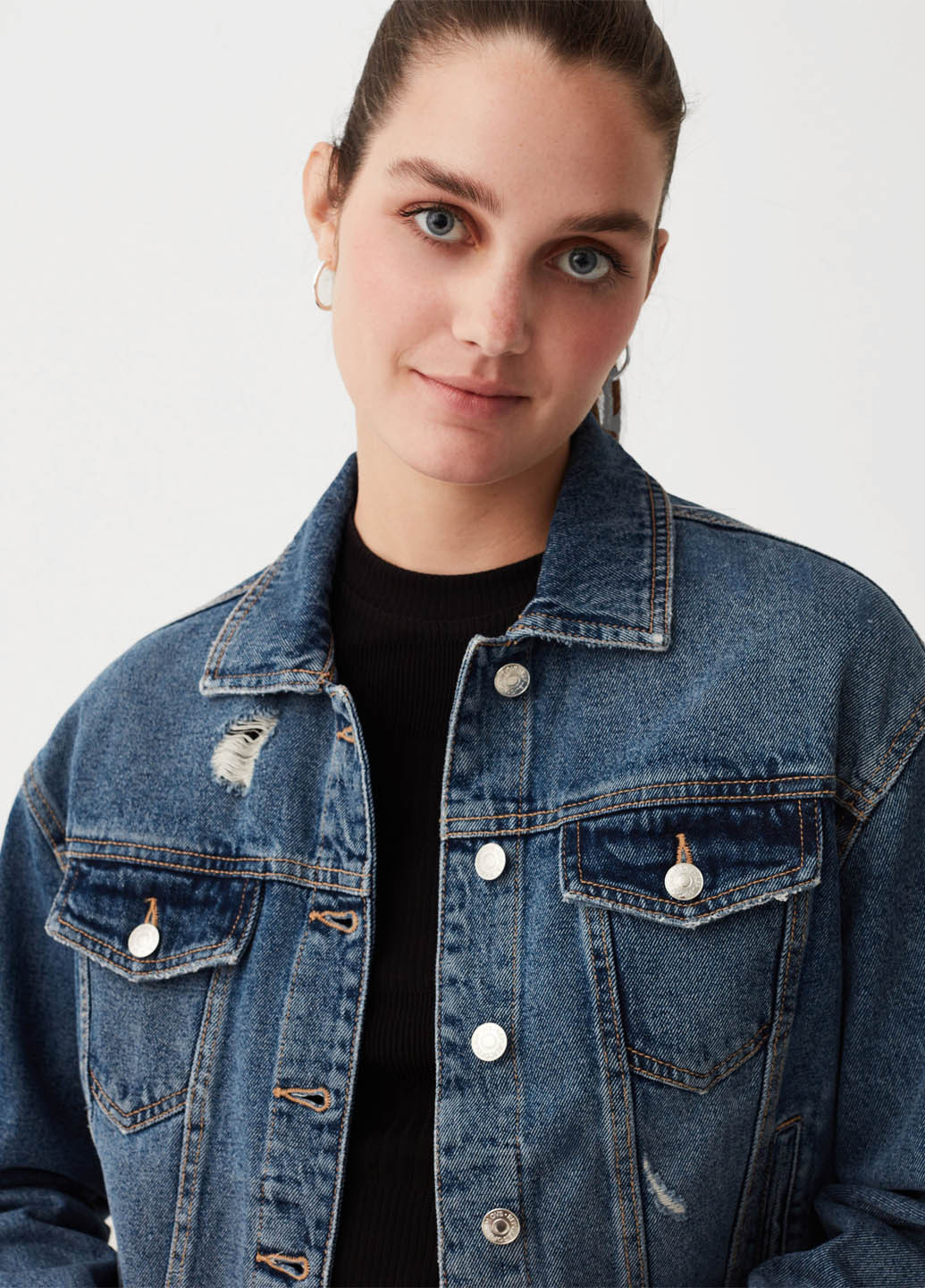 Синяя демисезонная куртка куртка-пиджак OVS